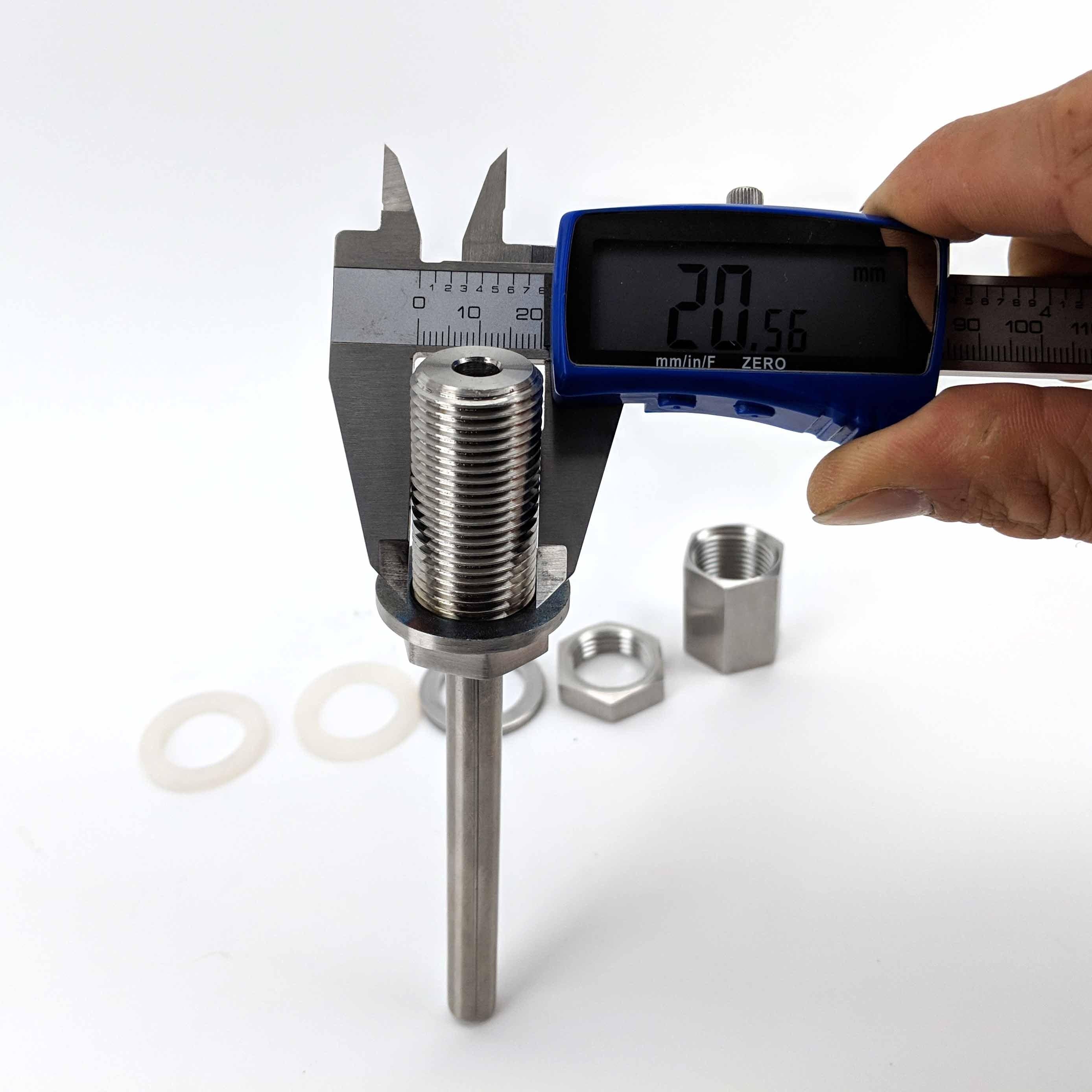 1/2 inch Stainless 100mm Weldless Thermowell - Image 5