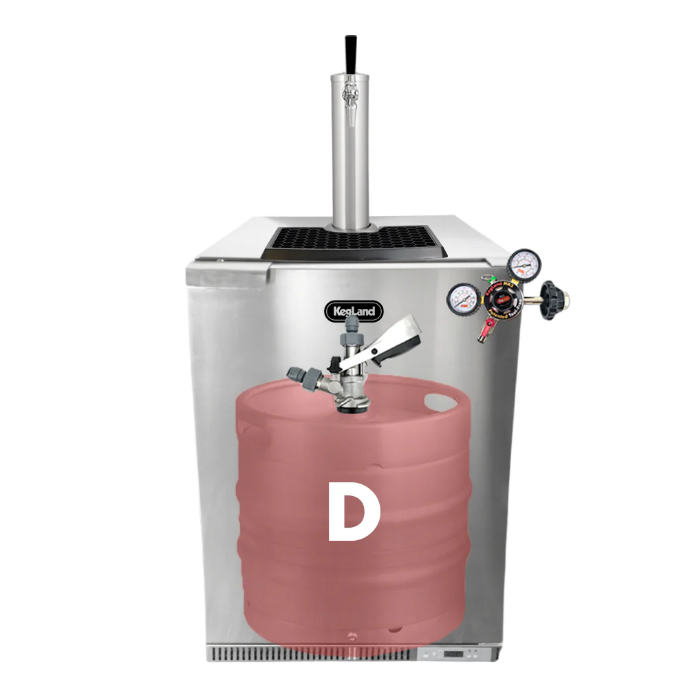 One Tap KegLand Kegerator - D-Type Draught Pack - Image 3