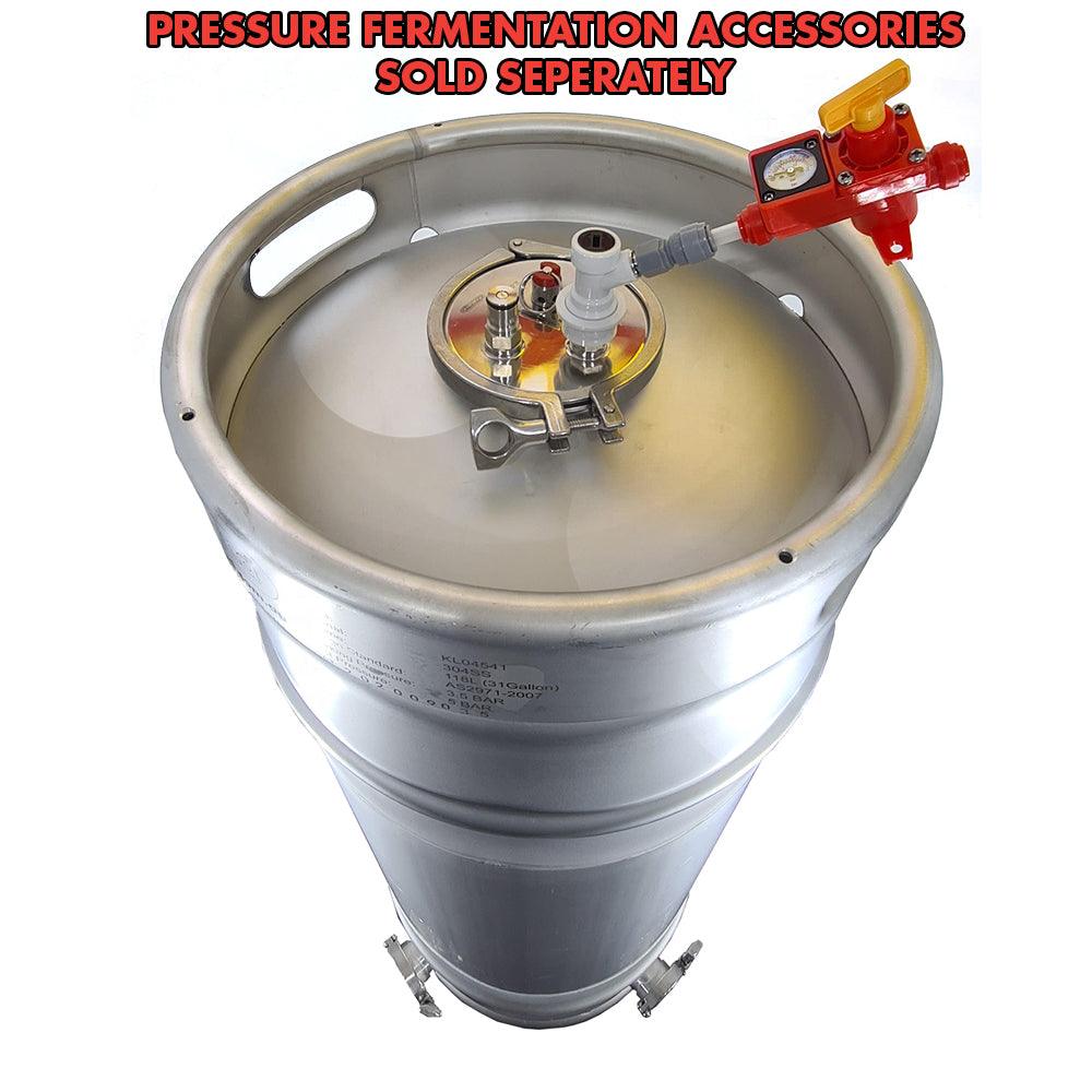 118L Kegmenter with 4inch Flat Lid , Airlock and 2inch end cap - Image 7