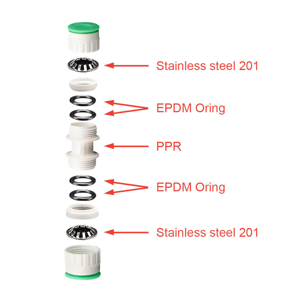 16mm Push In Elbow x 1/2 Inch Male (PN1.6) Irrigation / Pneumatic PPR - Image 3