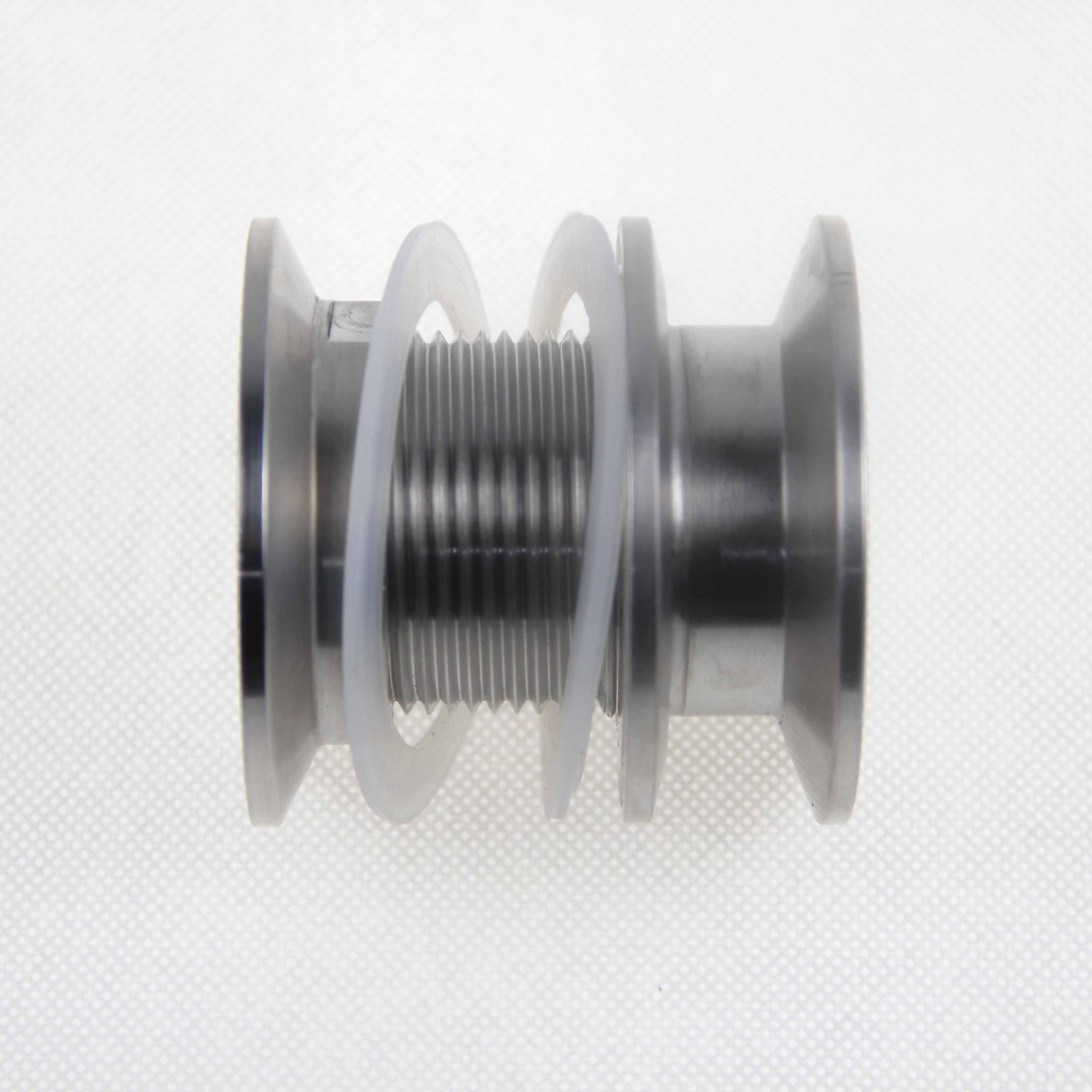 2 Inch TC Stainless Steel Bulkhead Adapter for 47mm Hole Distillation Lids - Image 5