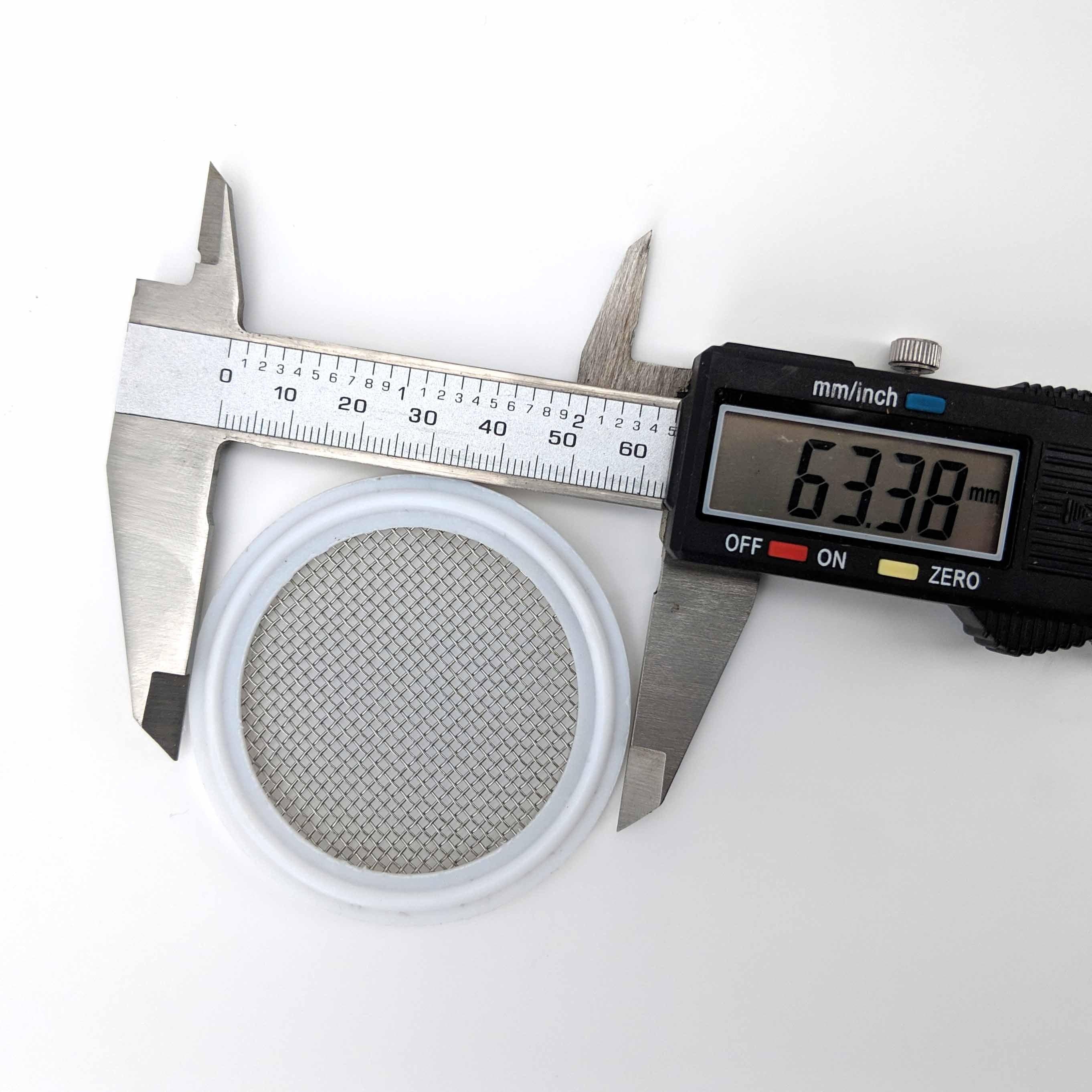 2 Inch TC Stainless Mesh Screen PTFE (Teflon & 7 mesh) - Image 3