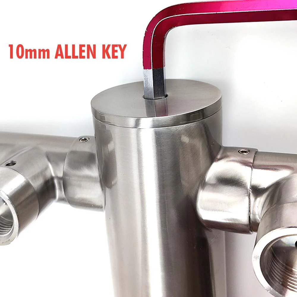 2 Tap - T-Bar Flooded Font - (Stainless Steel) - Image 4