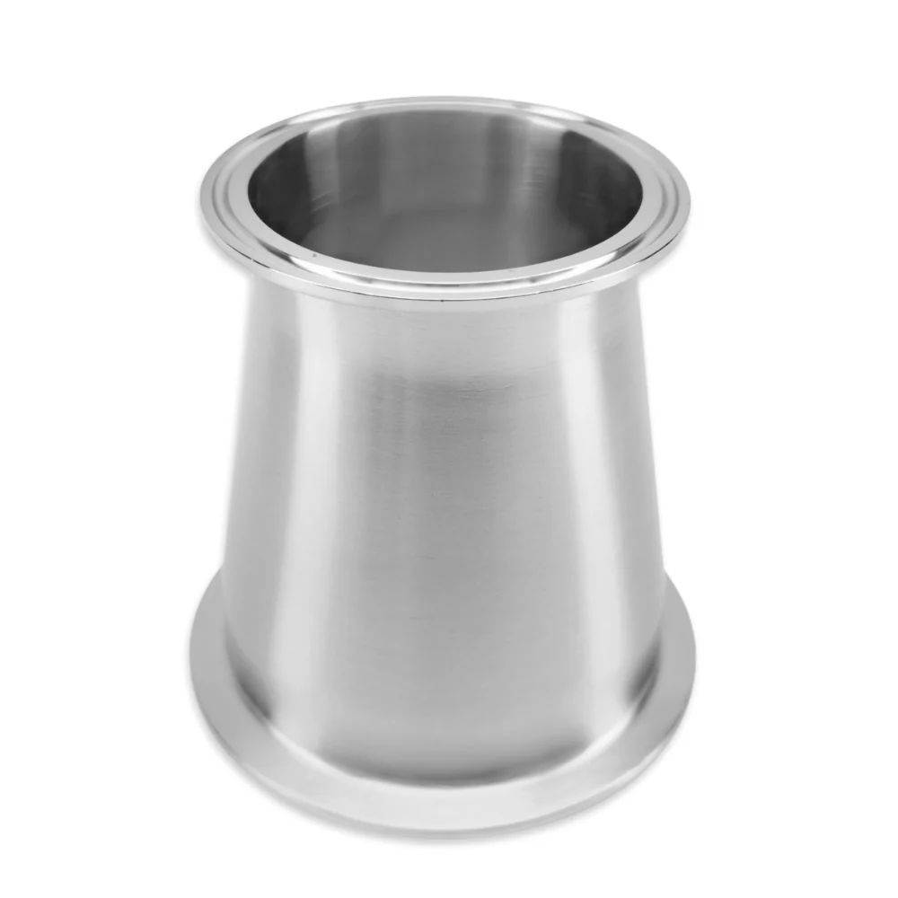 3 Inch to 4 Inch TC Stainless Steel Concentric Reducer - Image 2