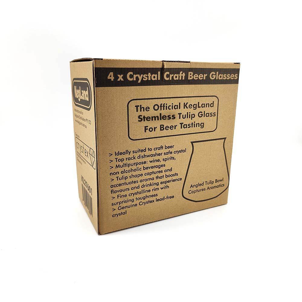 Stemless Beer Glass x 4 (350ml) - Image 4