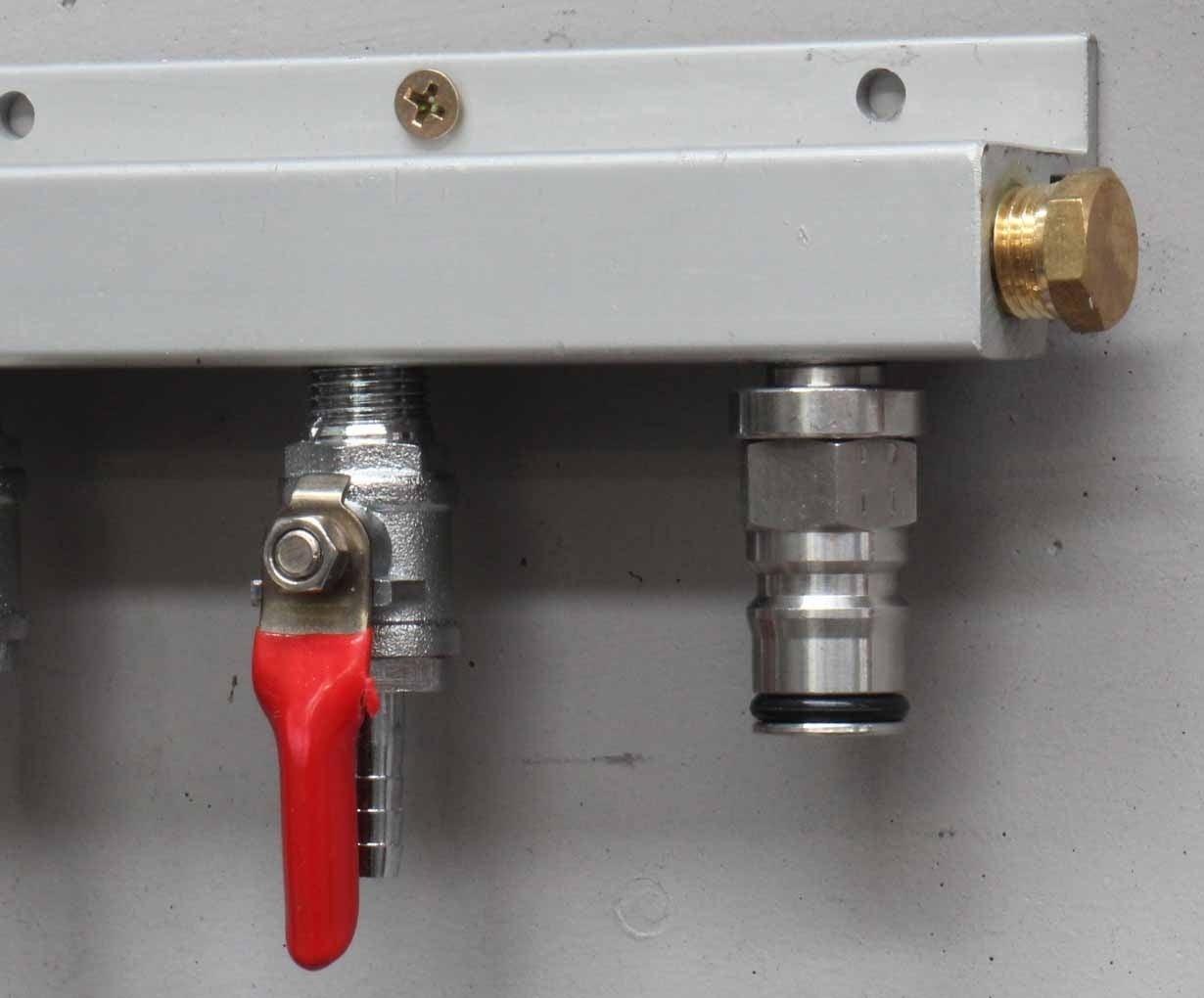 Gas Line Manifold Splitter 6 ways (1/4inch, 6mm Barb) - Image 4