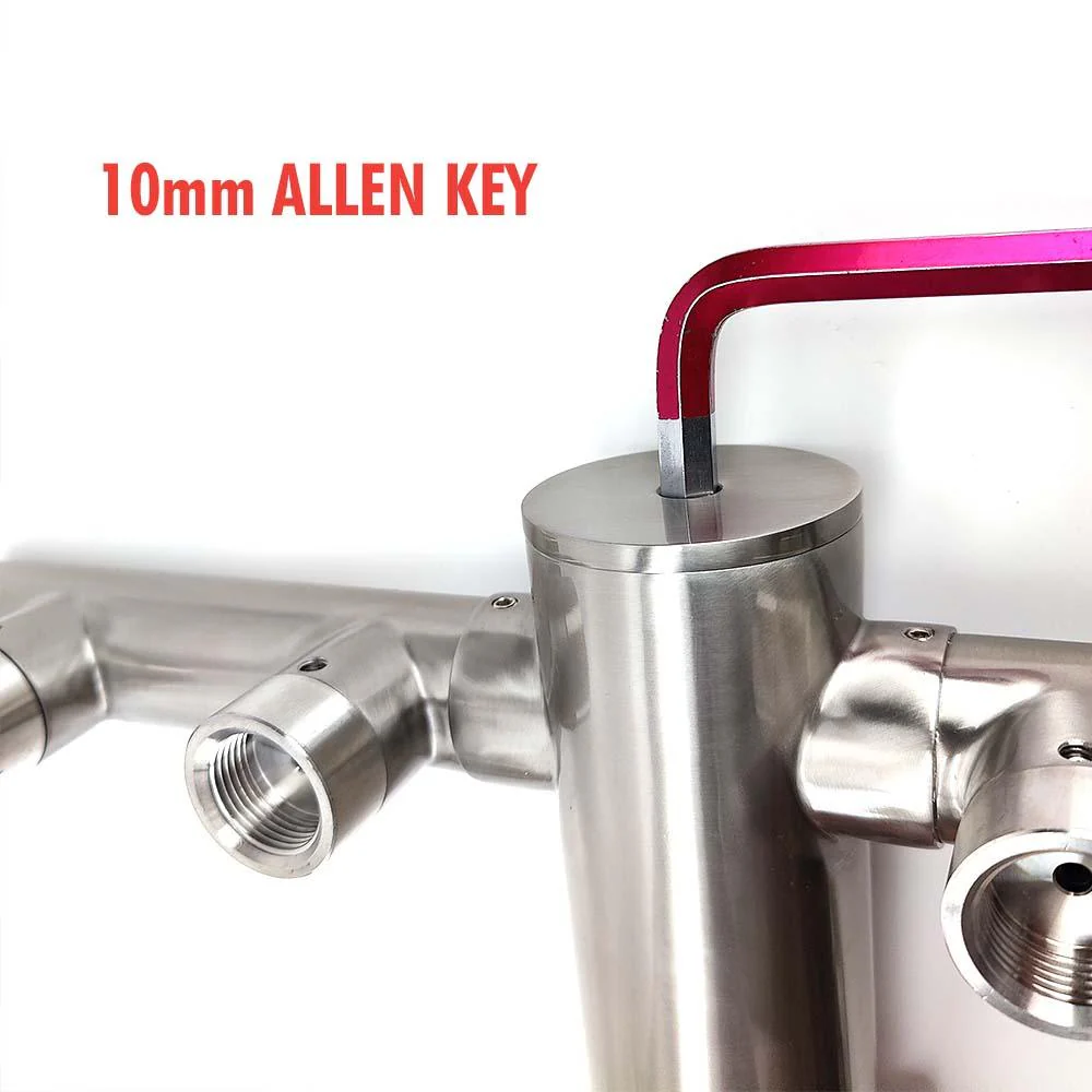 6 Tap - T-Bar Flooded Font - (Stainless Steel) - Image 5