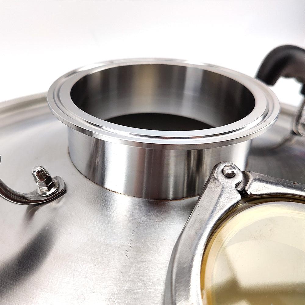 BrewZilla 65L Pro Sight Glass Distillation / Steam Condenser Lid - 4 Inch TC - 3 Inch PPSU Sight Glass - Image 5