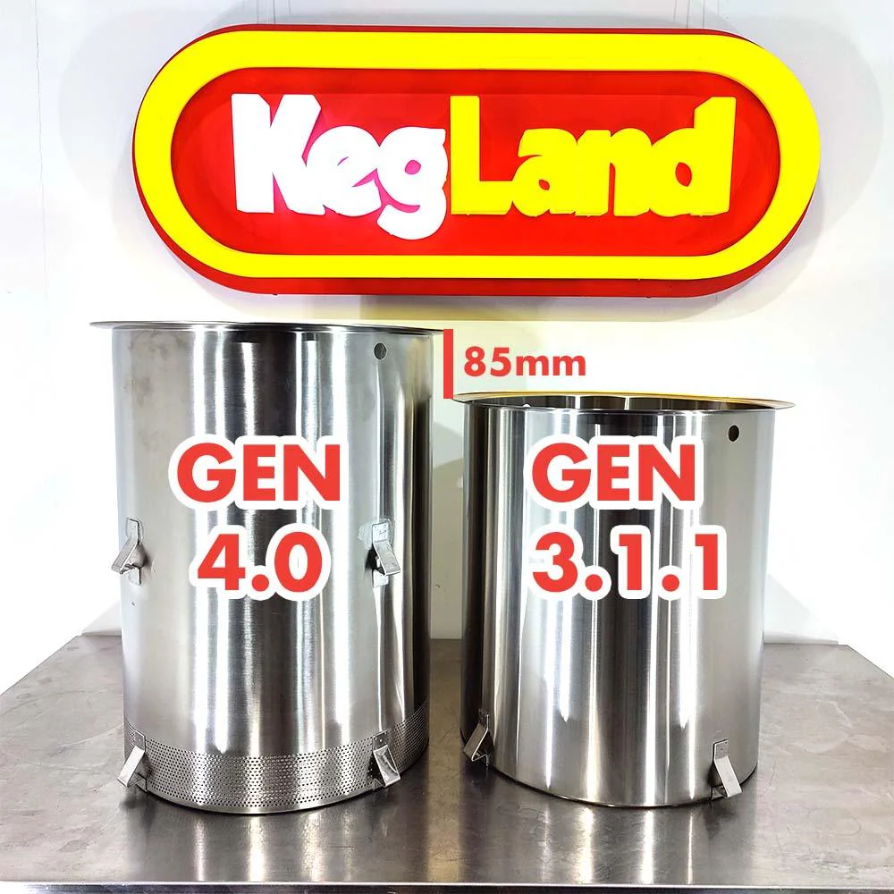 65L BrewZilla Gen 4 - Replacement Malt Pipe with Lauter Assist (Bottom Perforations) - Image 3