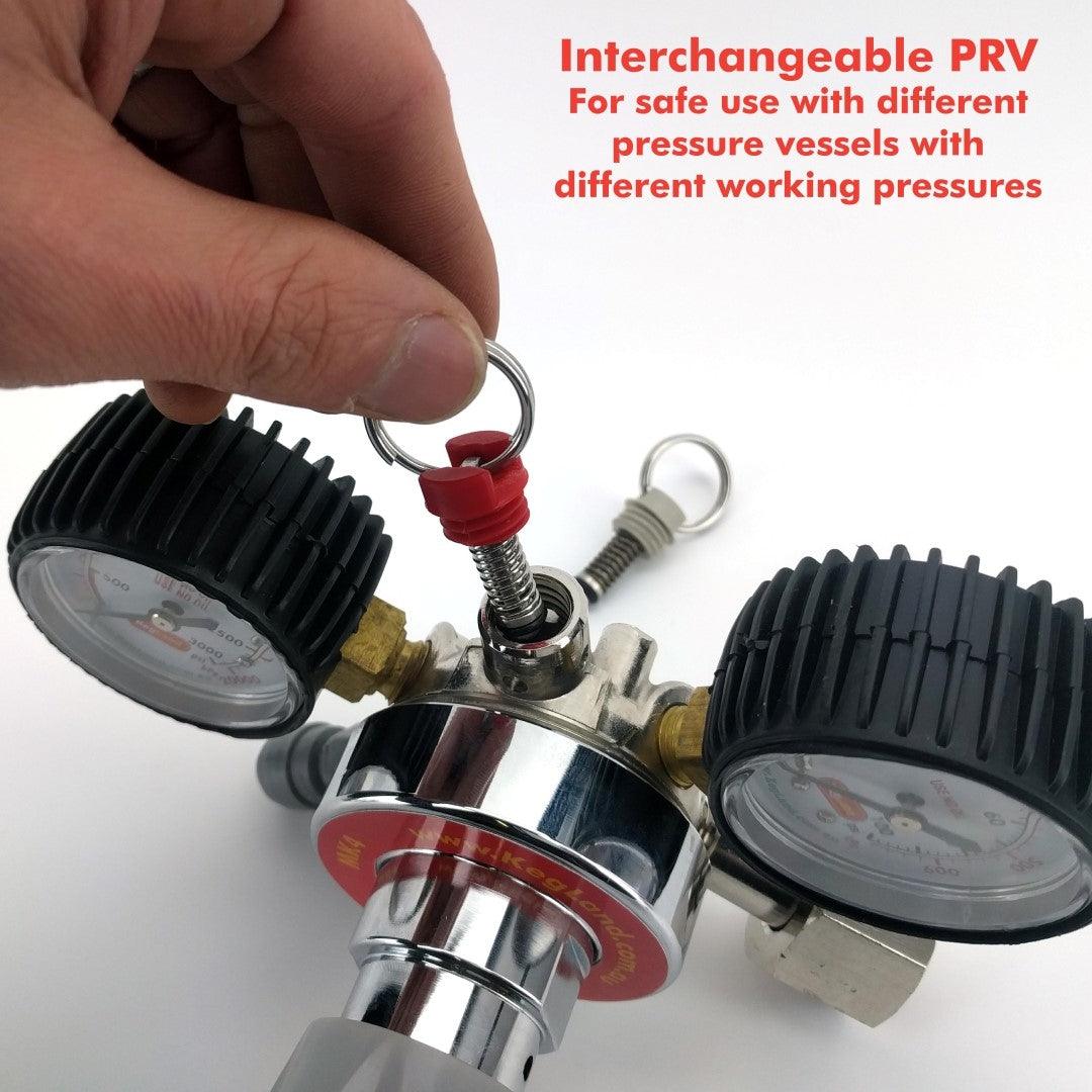 Type 10 - MK4 Regulator O2, Ar, He  (4.5bar PRV & 65psi Gauge) - Image 5