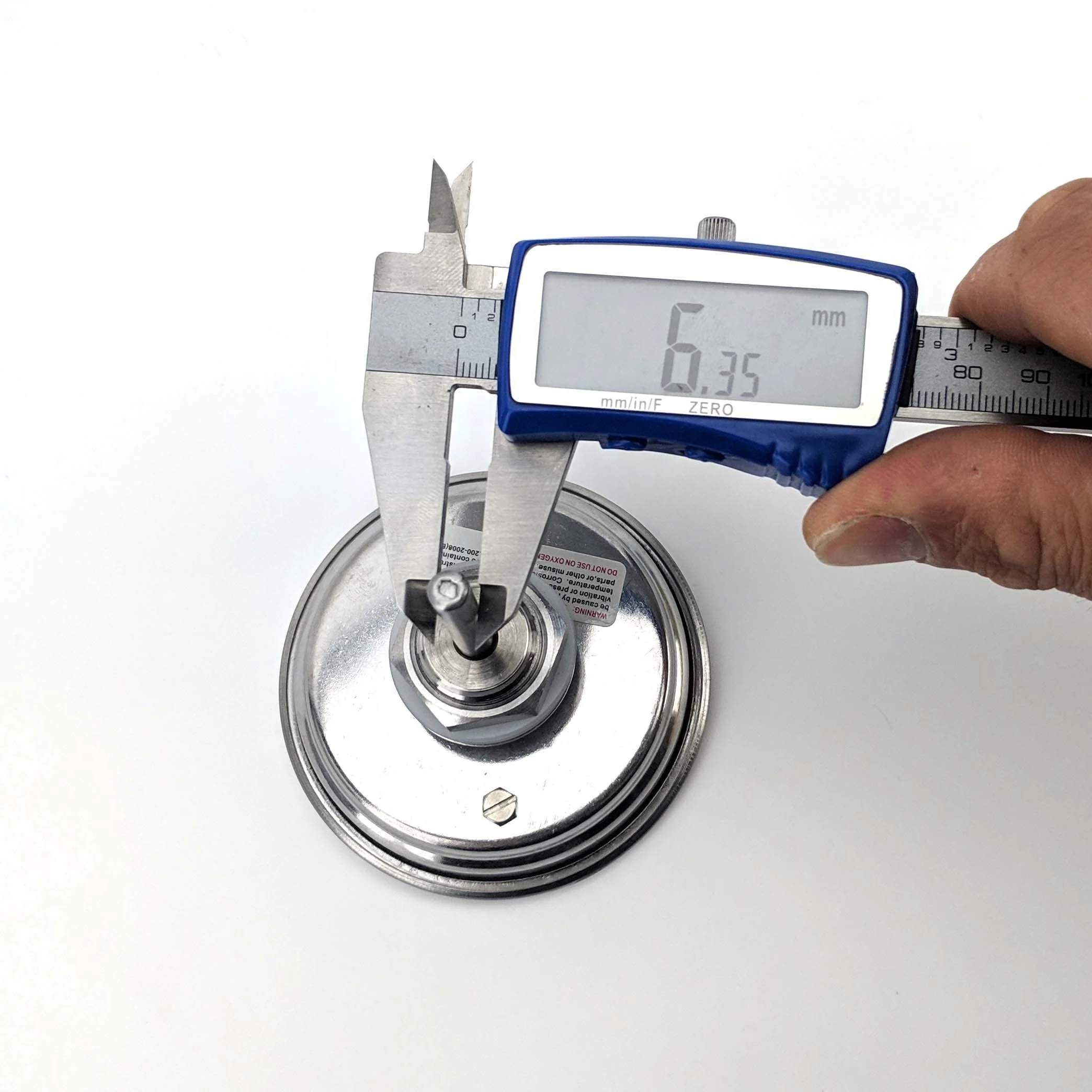 Bi-Metal 3 Inch Dial Weldless Thermometer - Short Stem - Image 10