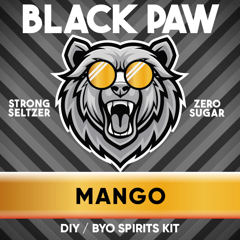 Black Paw Mango Hard Seltzer - Zero Sugar - DIY ~ BYO Spirits Keg Kit - Image 2