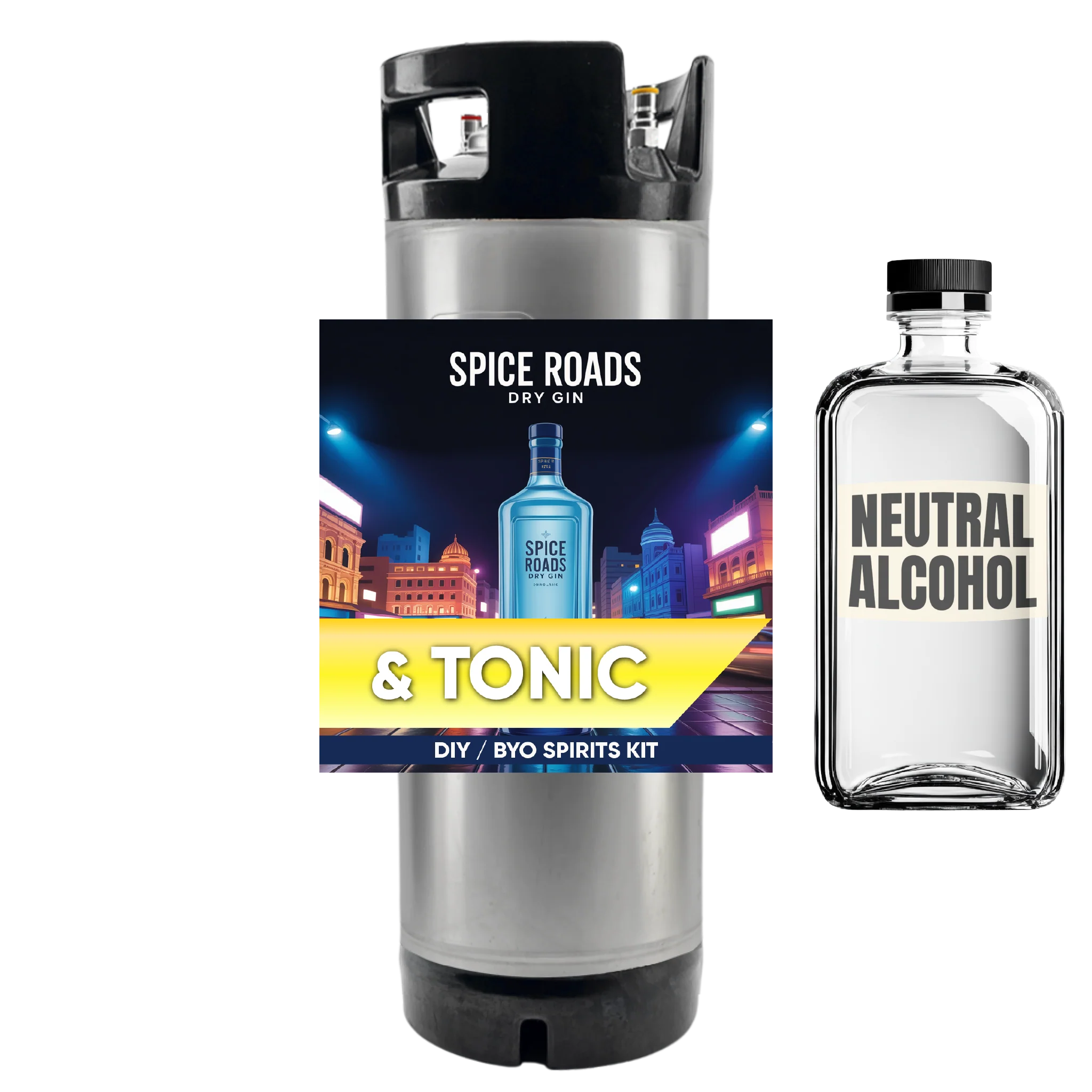 Spice Roads Dry Gin and Tonic - DIY ~ BYO Spirits Keg Kit - Image 2