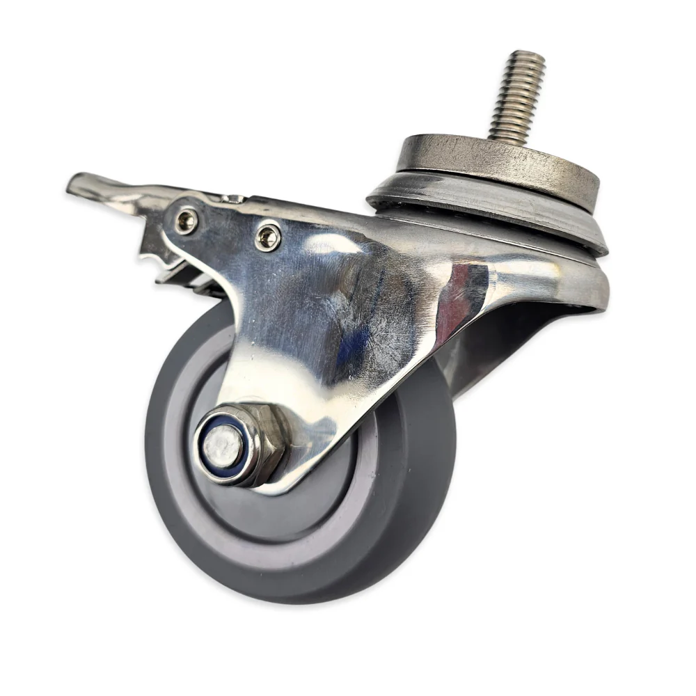 BrewBuilt X Series - 3 Inch SS TPR Caster Wheel Set - Image 2
