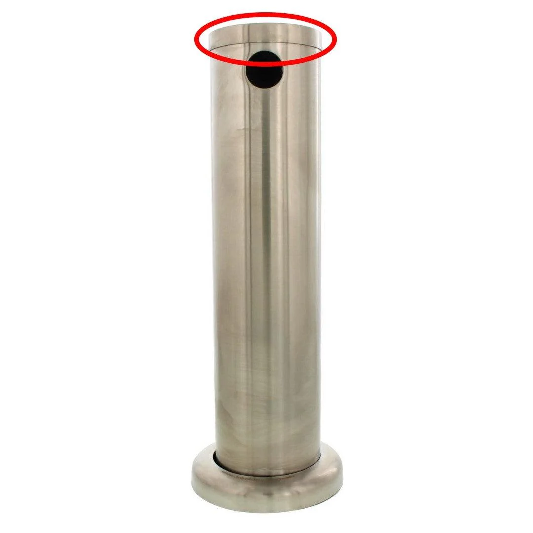 Replacement SS End Cap For Stainless Font (Suits: Triple, Double, Single Brushed Fonts) - Image 2