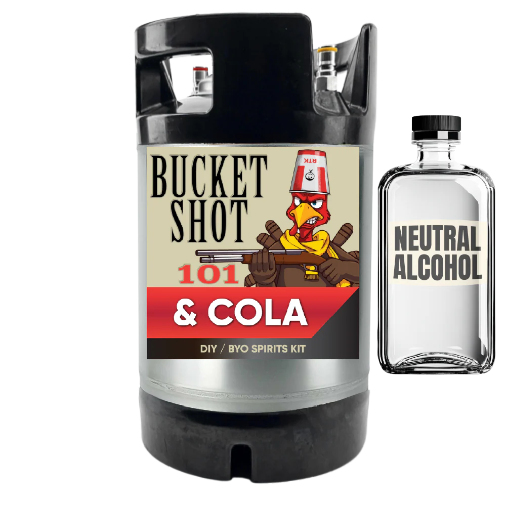 Bucket Shot Kentucky Bourbon and Cola - DIY ~ BYO Spirits Keg Kit - Image 3