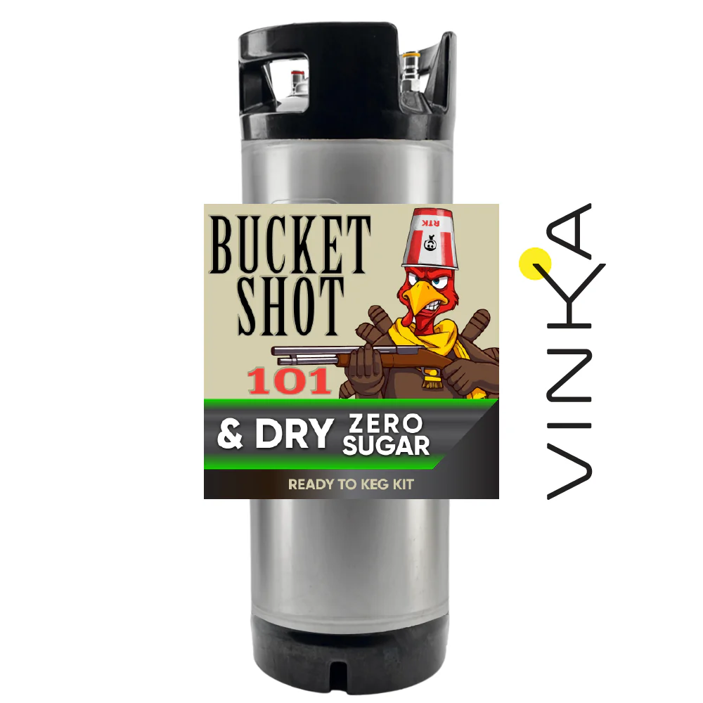 Bucket Shot Kentucky Bourbon and Dry - Zero Sugar - Ready to Keg Kit - Image 3