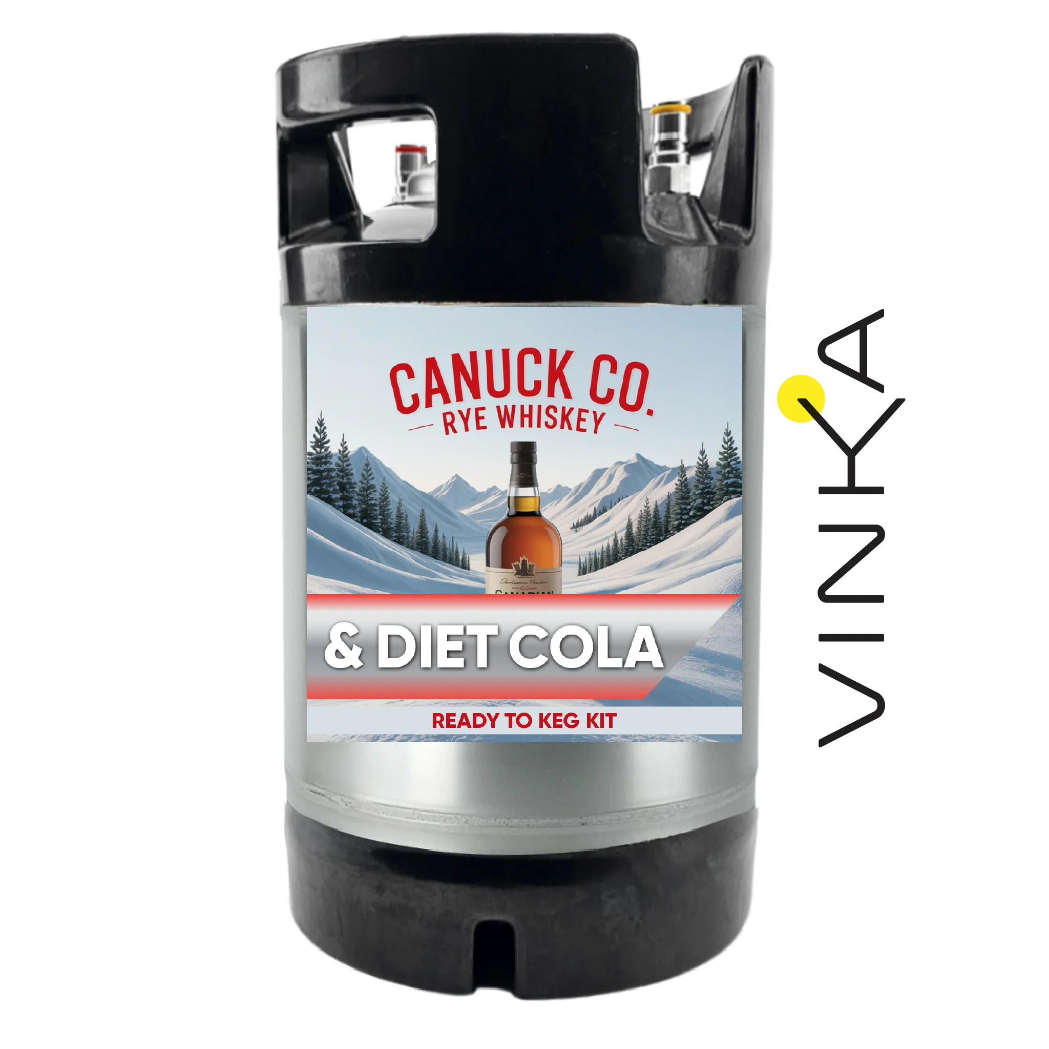 Canuck Co. Rye Whiskey and Diet Cola - Ready to Keg Kit - Image 4