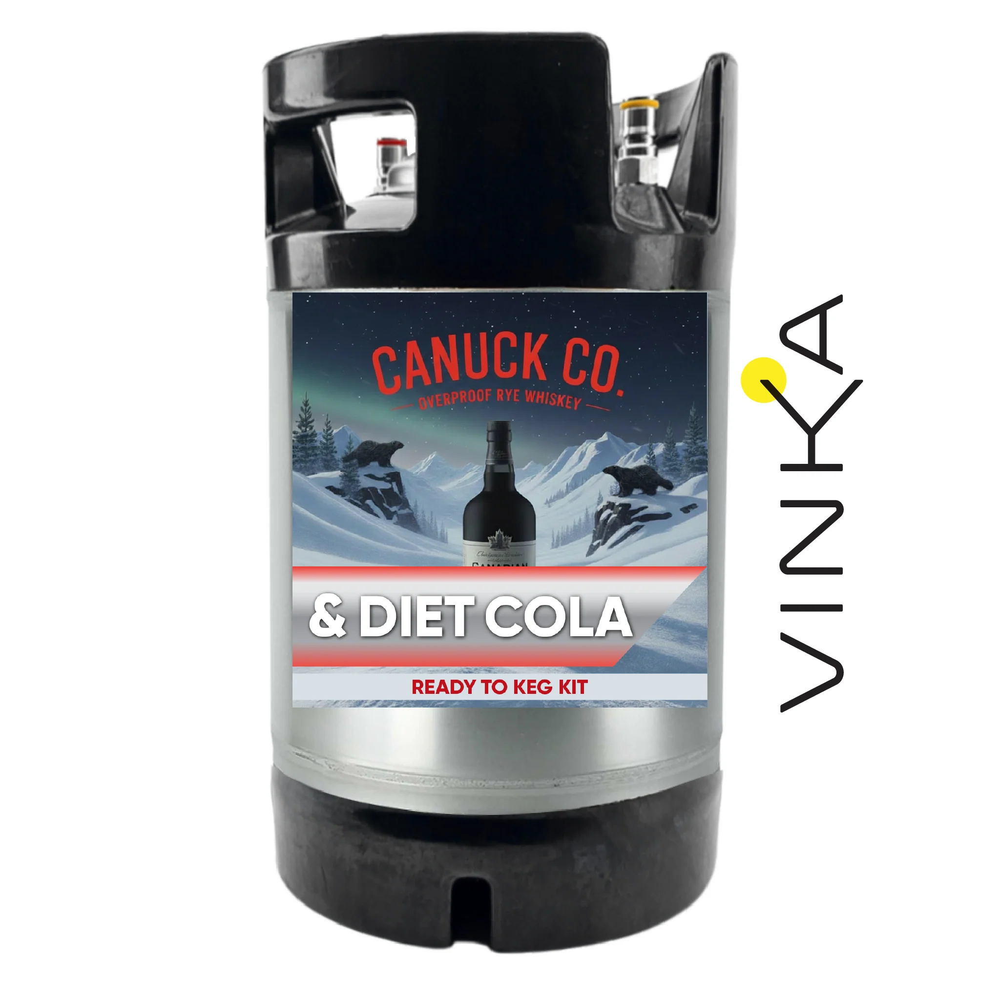 Canuck Co. Rye Whiskey and Diet Cola - Ready to Keg Kit - Image 6