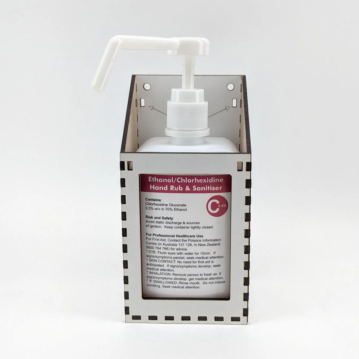 Laser Cut MDF Bottle Holder for Chlorhexidine Spray - Image 4