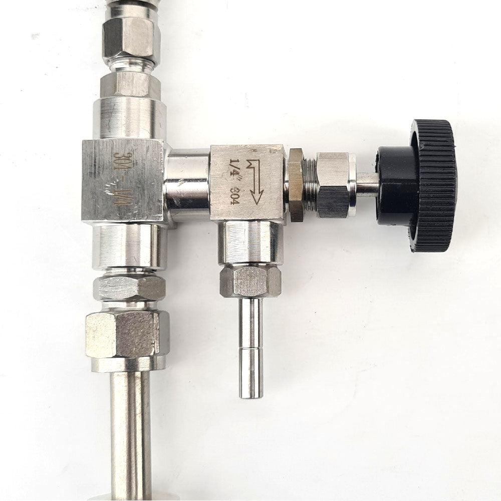 Stainless Tee Type Counter Pressure Bottle Filler - Image 3