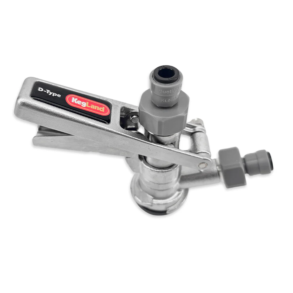 D-Type Keg Coupler All-SS with 8mm duotight Push-Fit - Image 4