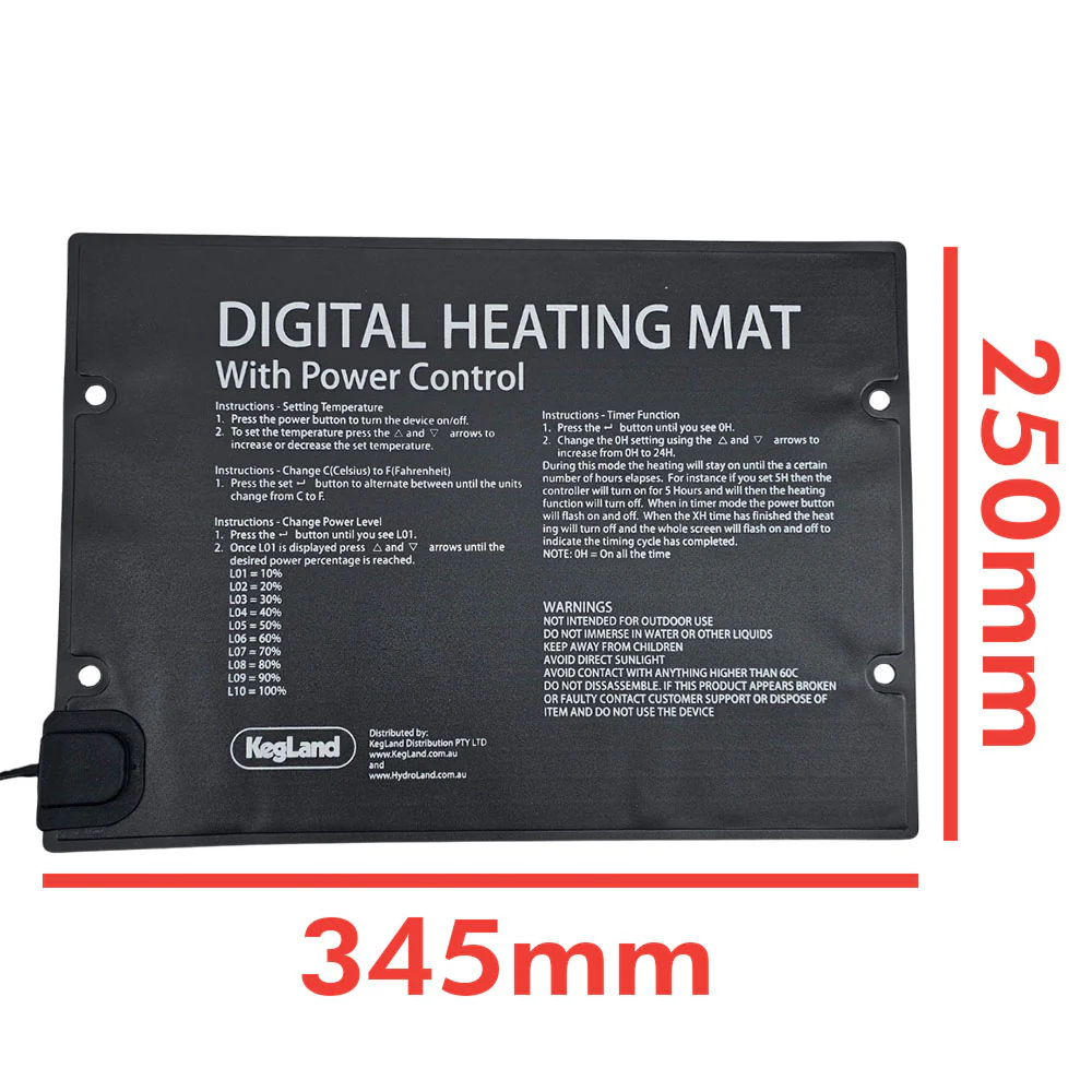 Digital Heating Mat with Power Control (25 Watts) - Image 3