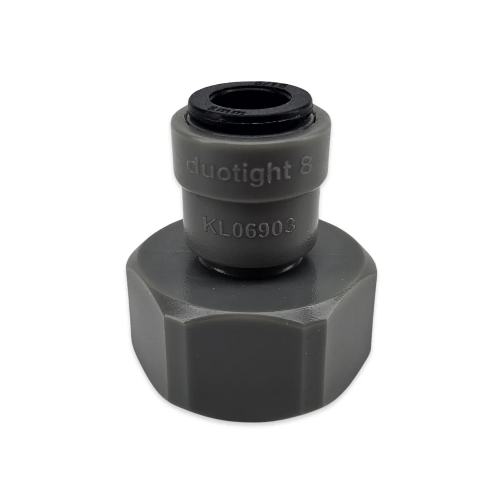 duotight - 8mm (5/16”) Female x 5/8” Female Thread (suits Keg Couplers and Tap Shanks) - Image 2