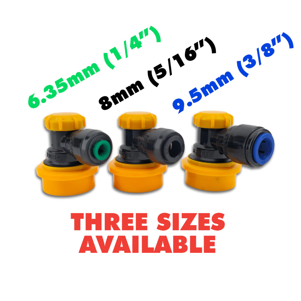 duotight 8mm (5/16) x Ball Lock Disconnect - (Black + Yellow Liquid) - Image 15