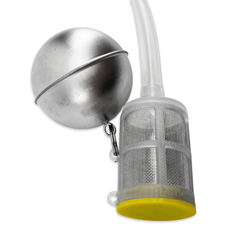 100cm Silicone Dip Tube Kit with Yellow Weighted Filter and SS Float - Image 2