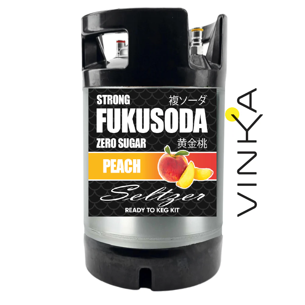 Hard FUKUSODA Peach - Zero Sugar - Ready to Keg Kit - Image 6