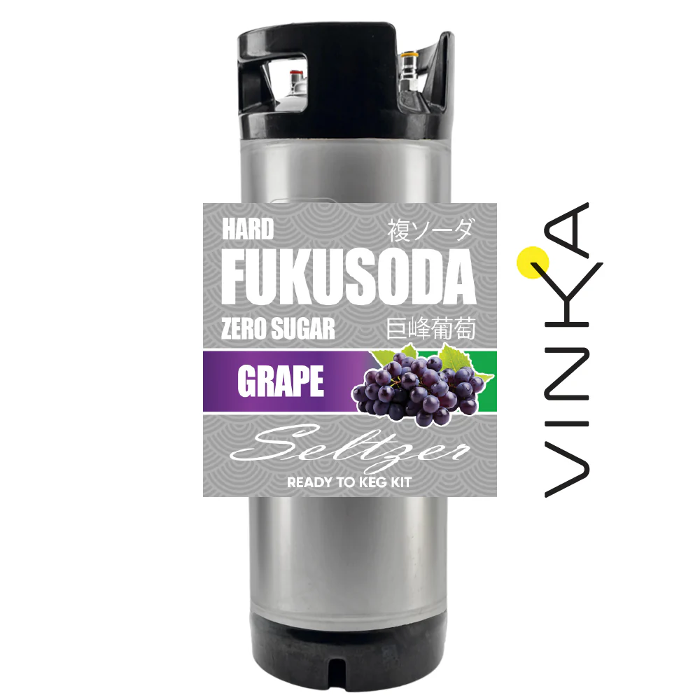 Hard FUKUSODA Grape - Zero Sugar - Ready to Keg Kit - Image 3