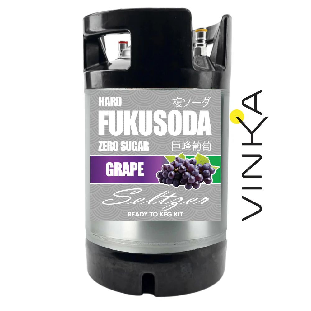 Hard FUKUSODA Grape - Zero Sugar - Ready to Keg Kit - Image 4