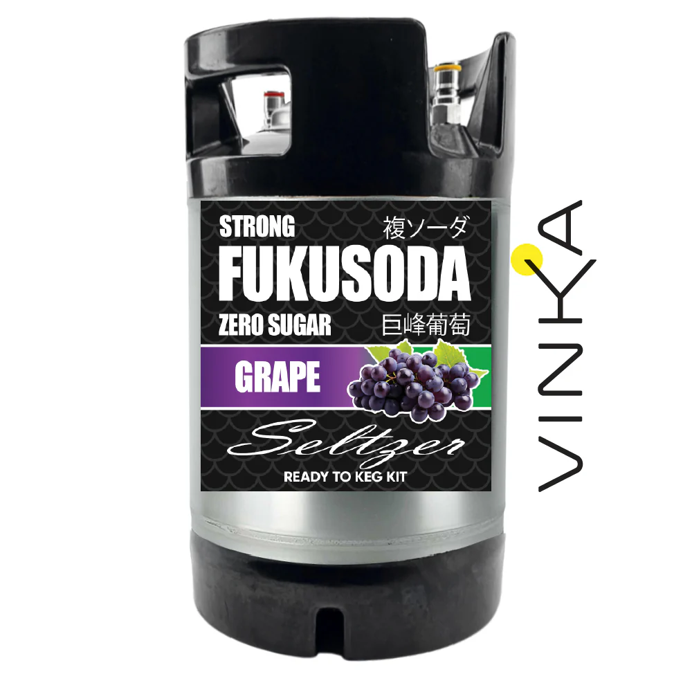 Hard FUKUSODA Grape - Zero Sugar - Ready to Keg Kit - Image 6