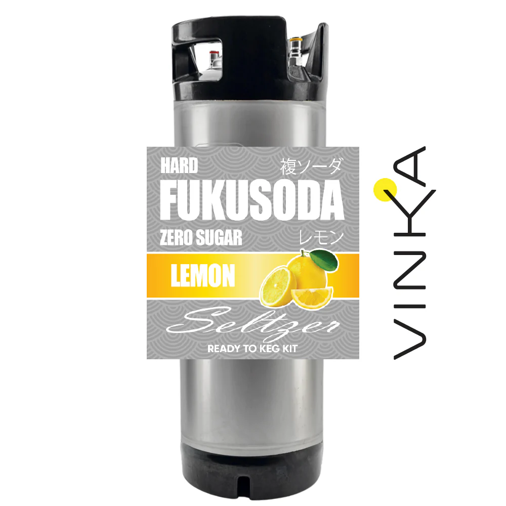Hard FUKUSODA Lemon - Zero Sugar - Ready to Keg Kit - Image 3