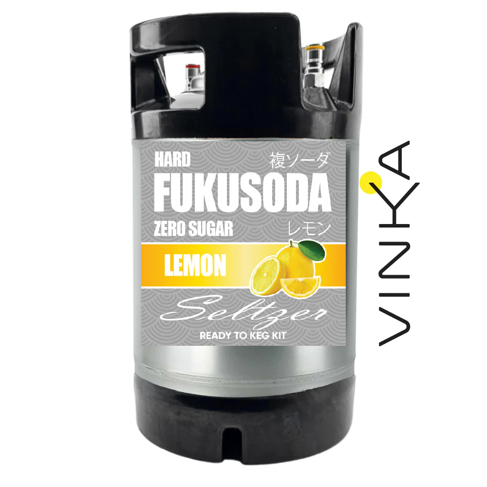 Hard FUKUSODA Lemon - Zero Sugar - Ready to Keg Kit - Image 4