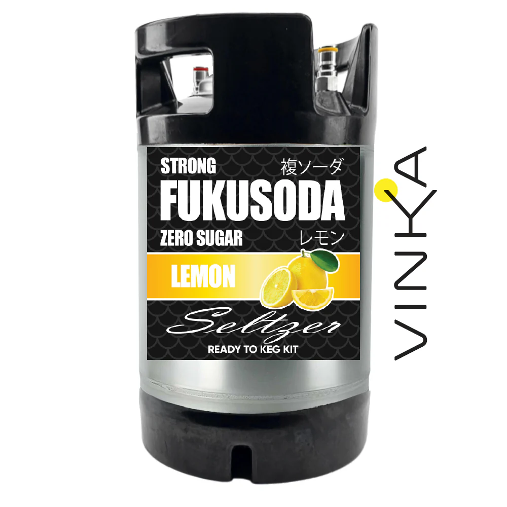 Hard FUKUSODA Lemon - Zero Sugar - Ready to Keg Kit - Image 6