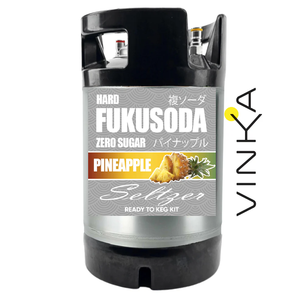Hard FUKUSODA Pineapple - Zero Sugar - Ready to Keg Kit - Image 4