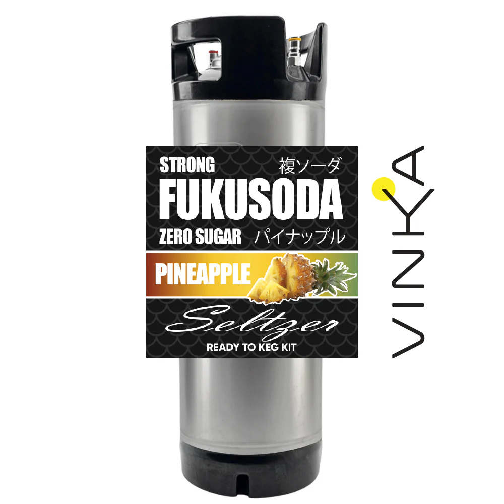 Hard FUKUSODA Pineapple - Zero Sugar - Ready to Keg Kit - Image 5
