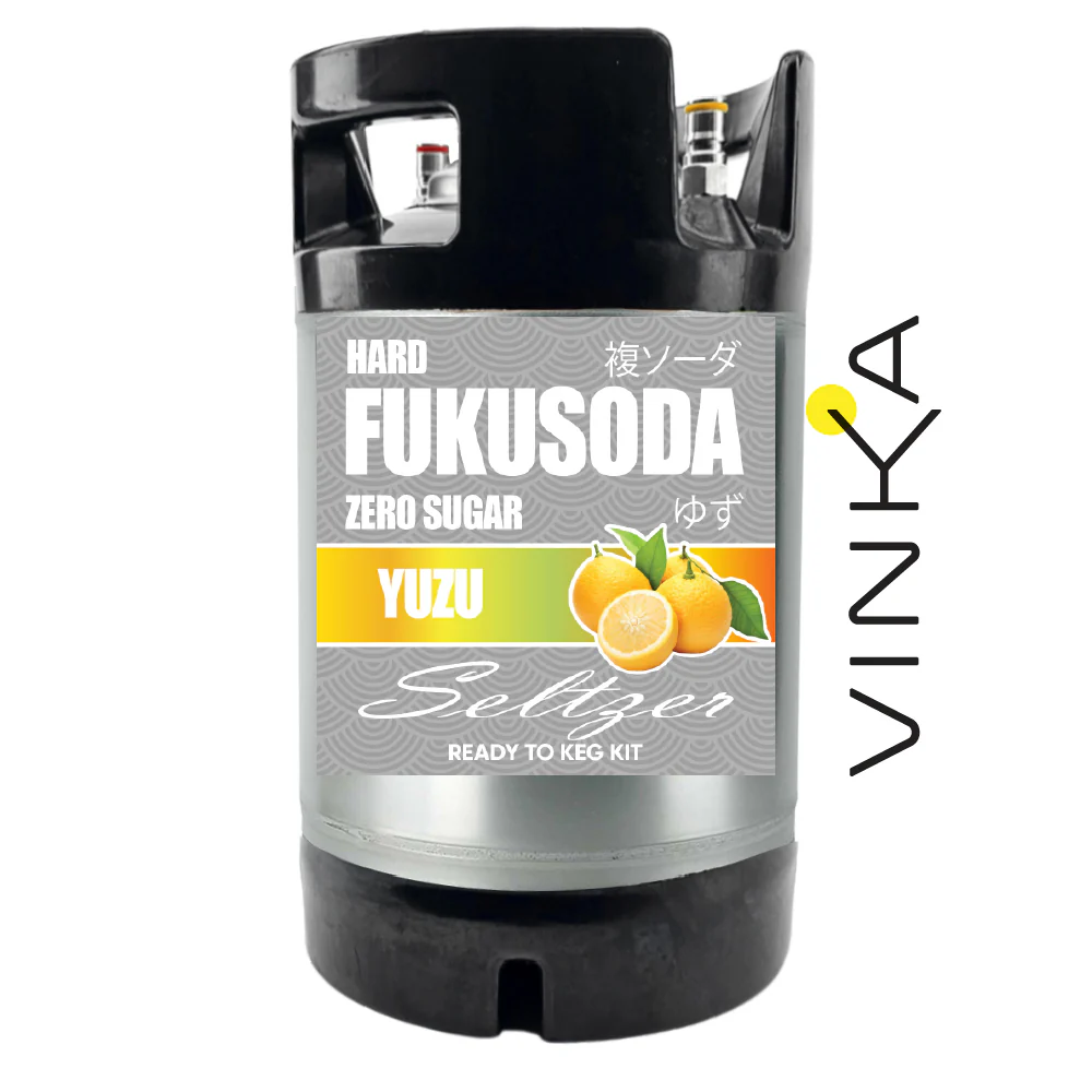 Hard FUKUSODA Yuzu - Zero Sugar - Ready to Keg Kit - Image 4