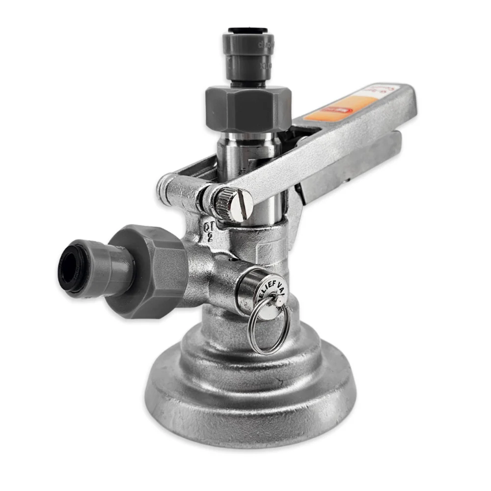G-Type Keg Coupler SS with 8mm duotight Push-Fit - Image 2