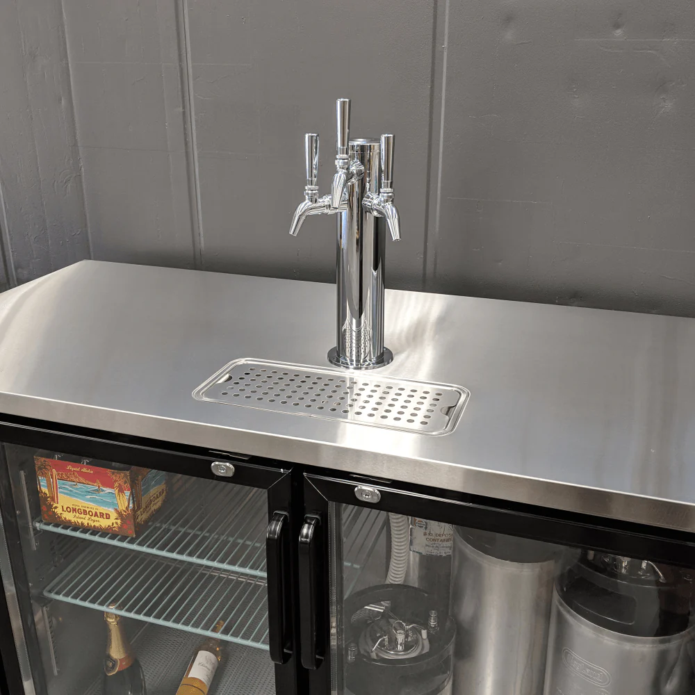 Grand Deluxe 3 Black - Two Glass Door Kegerator - Image 3