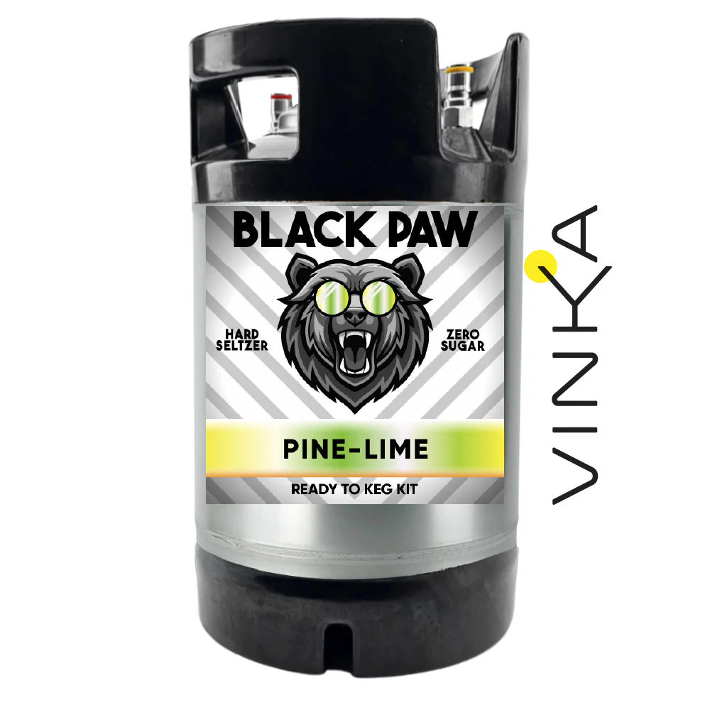 Hard Black Paw Pine Lime Seltzer - Zero Sugar - Ready to Keg Kit - Image 4