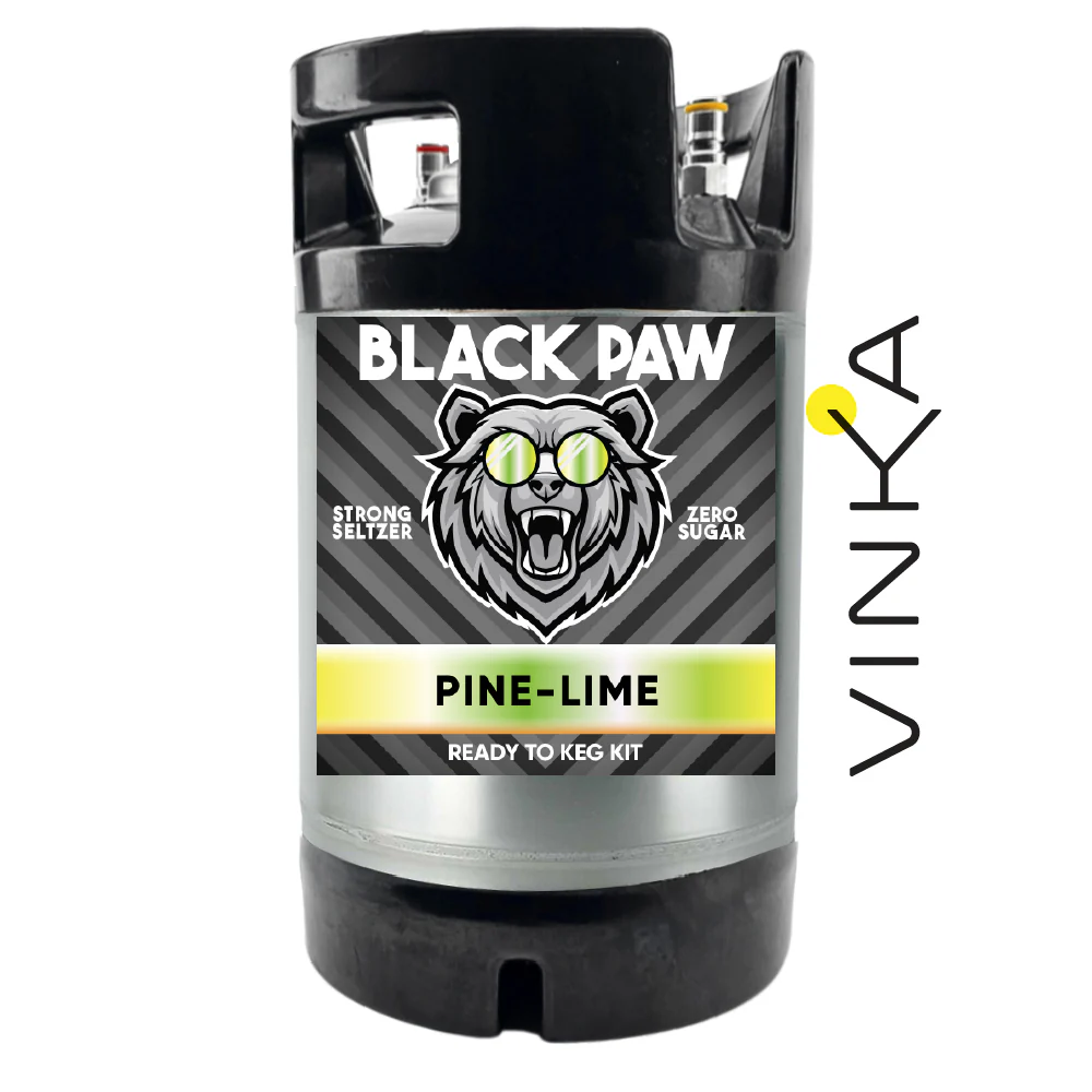 Hard Black Paw Pine Lime Seltzer - Zero Sugar - Ready to Keg Kit - Image 6