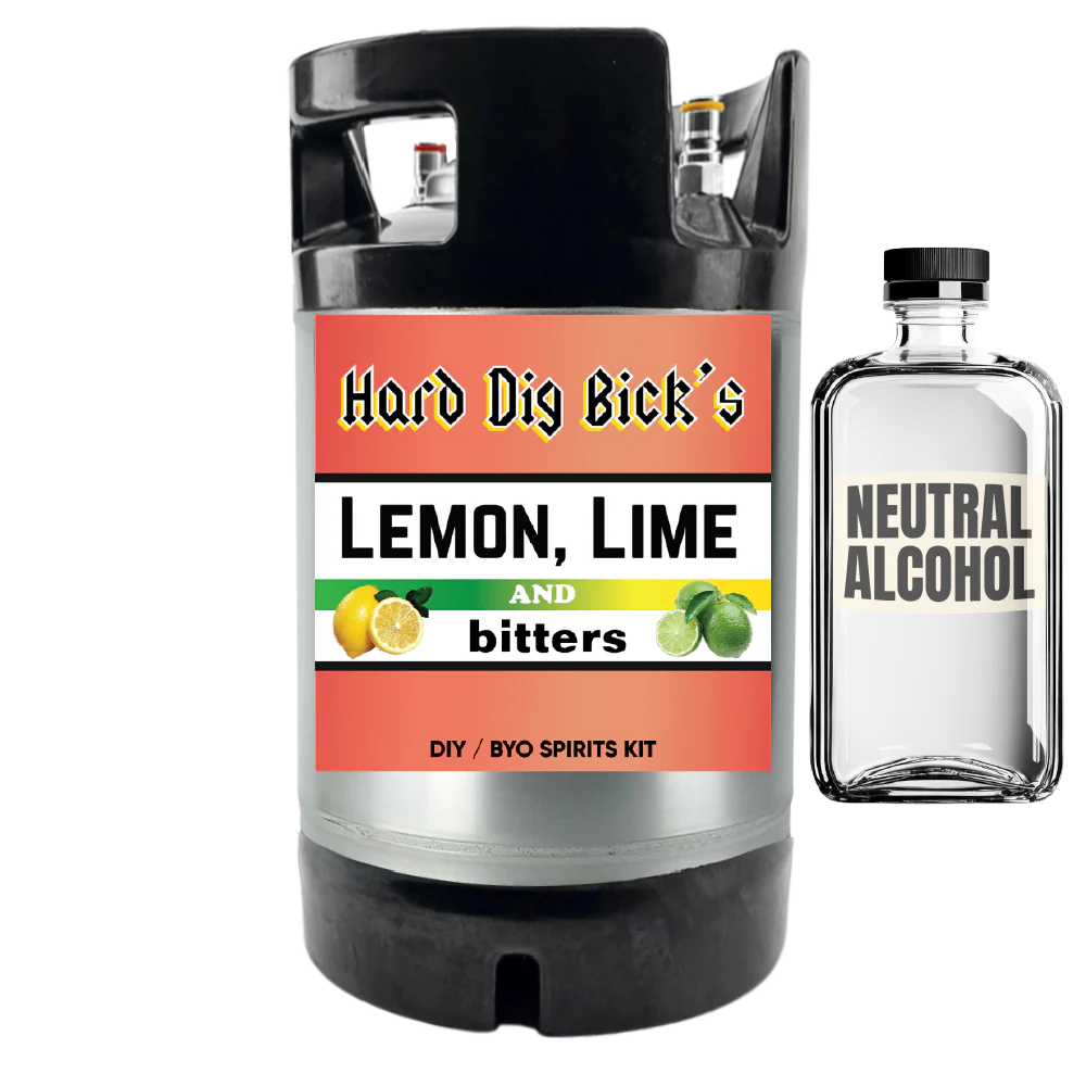 Hard Dig Bick's Lemon, Lime & Bitters - DIY ~ BYO Spirits Keg Kit - Image 3