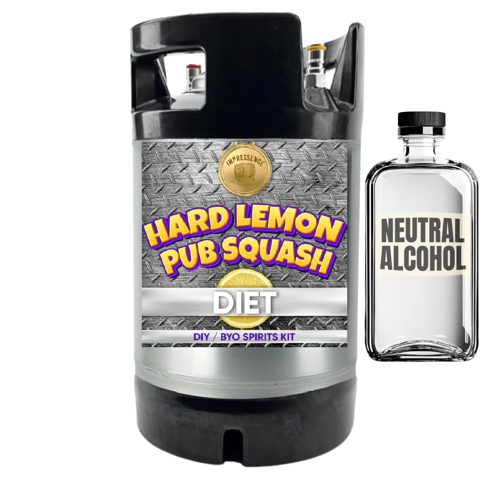 Hard Lemon Pub Squash - Diet - DIY ~ BYO Spirits Keg Mix Kit - Image 3