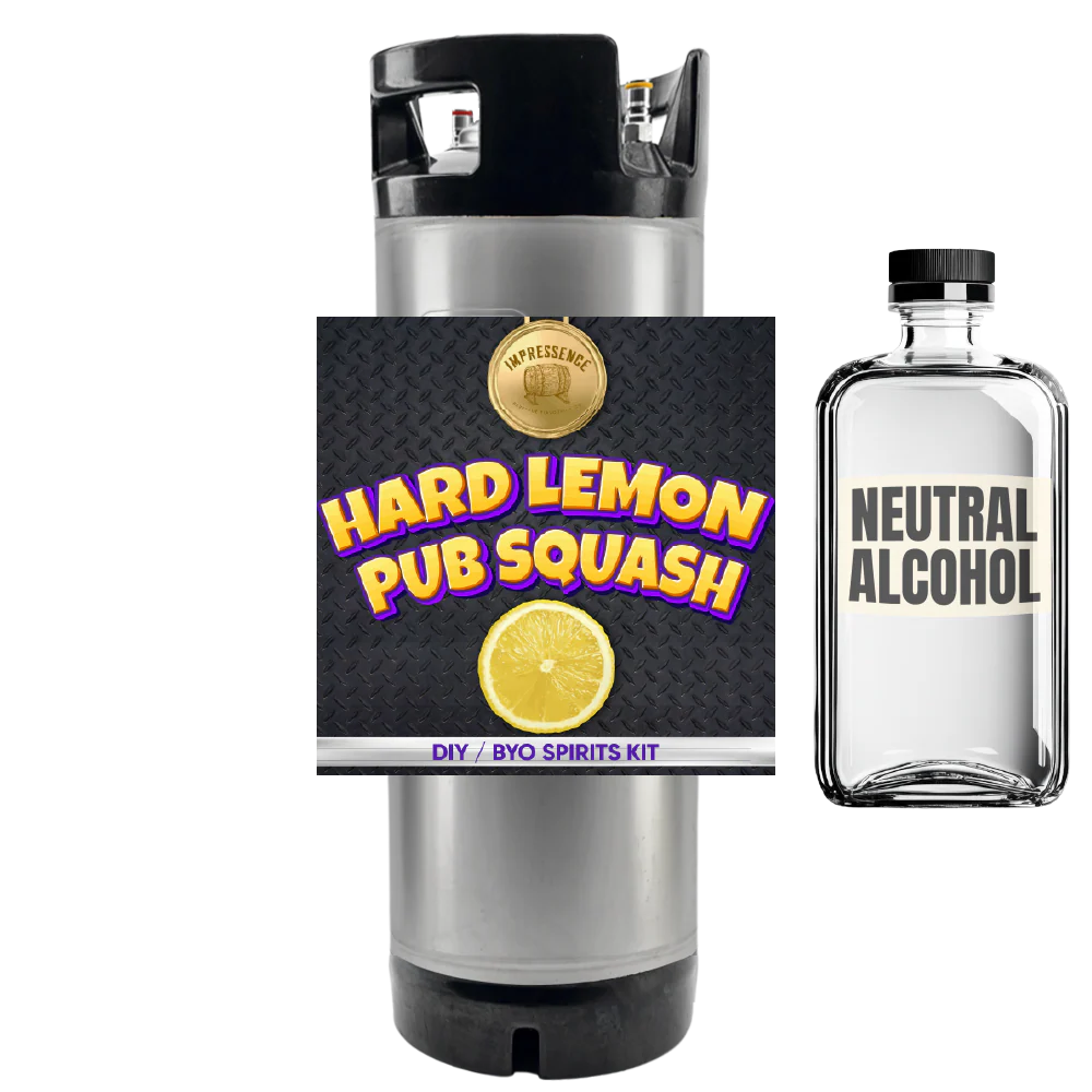 Hard Lemon Pub Squash - DIY ~ BYO Spirits Keg Mix Kit - Image 2