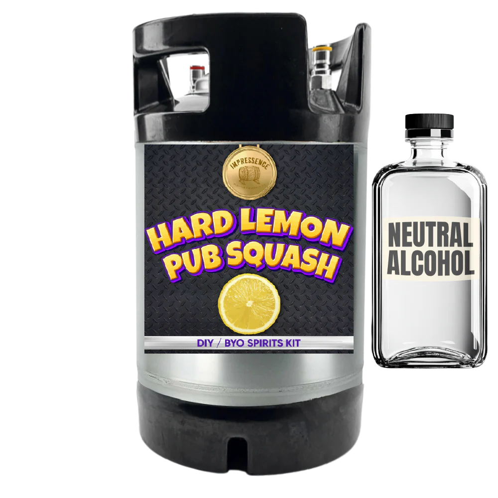Hard Lemon Pub Squash - DIY ~ BYO Spirits Keg Mix Kit - Image 3