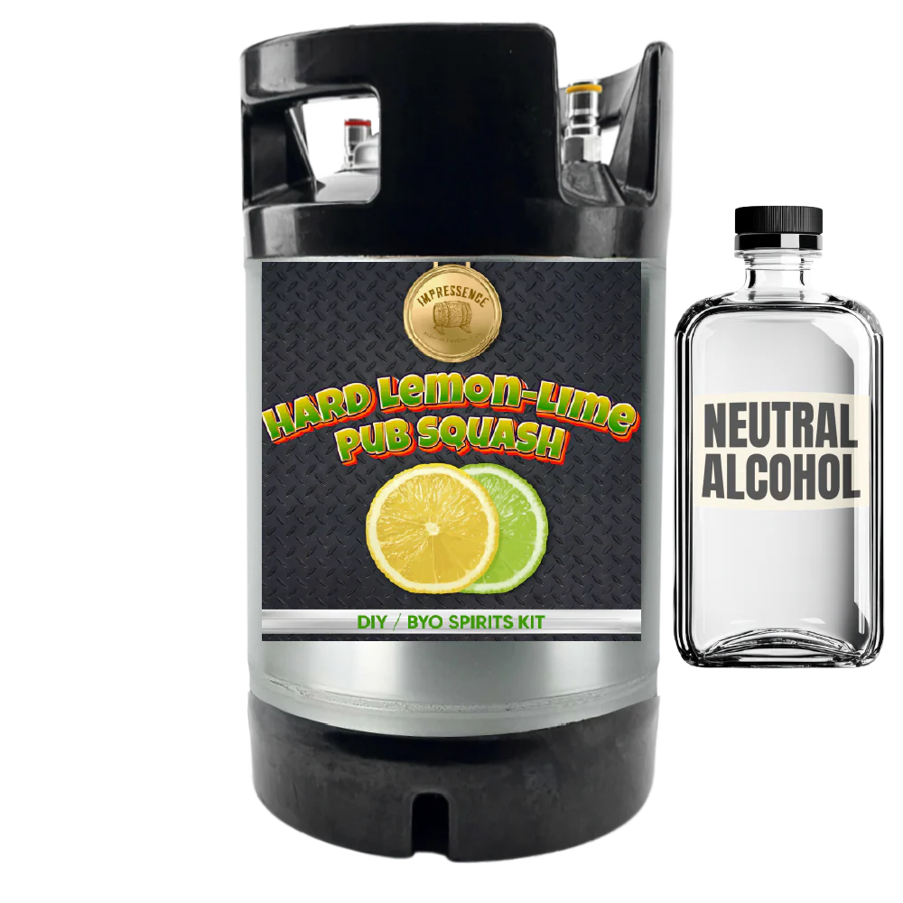 Hard Lemon-Lime Pub Squash - DIY ~ BYO Spirits Keg Mix Kit - Image 3