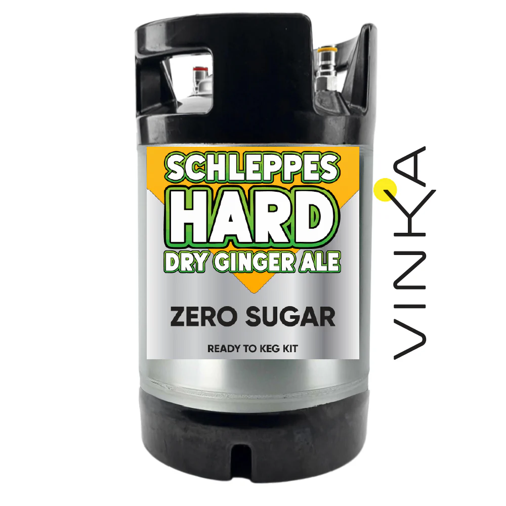 Hard Schleppes Dry Ginger Ale - Zero Sugar - Ready to Keg Kit - Image 3